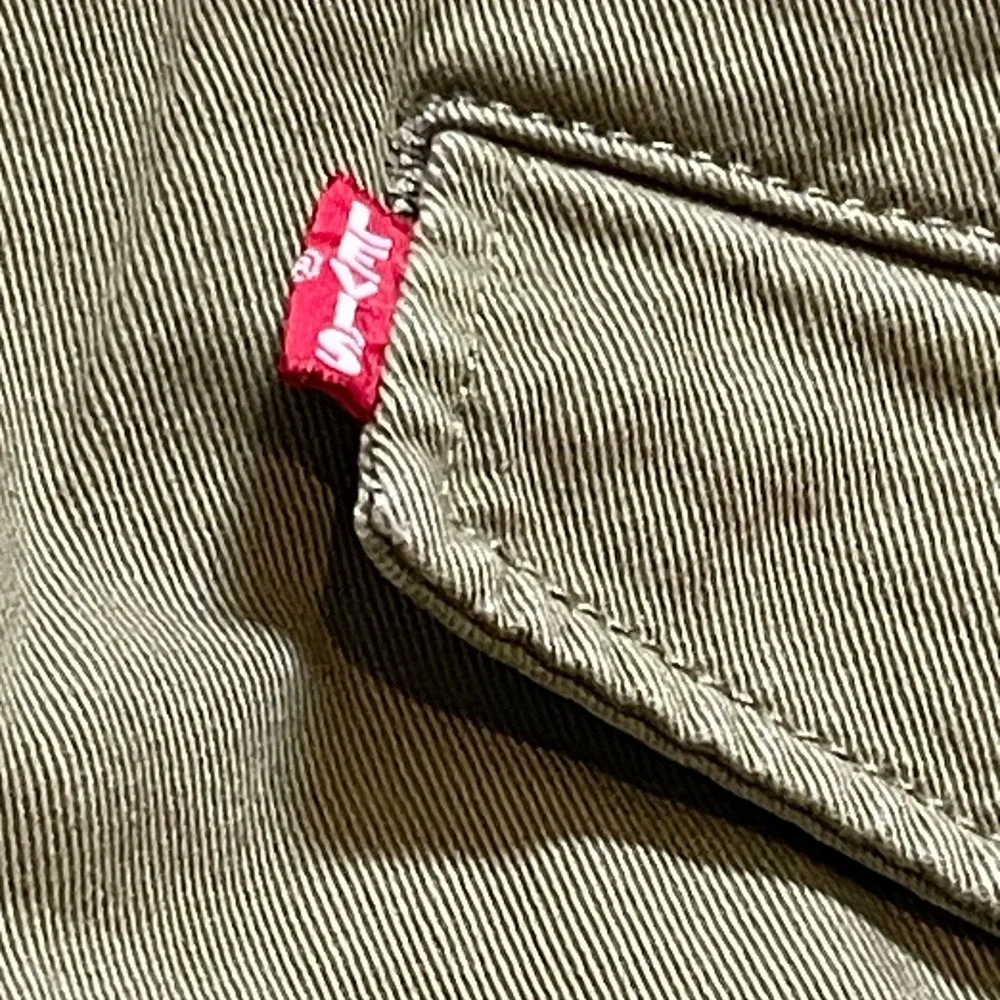 Levis XX Chino Authentic Fit Mens 42x30 Olive Green Cotton Twill Pants Trousers
